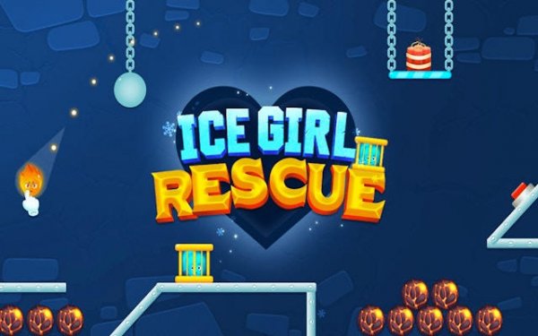 Ice Girl Rescue: Fireball Adventure Puzzle