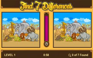 Find 7 Differences: Spot the Difference Game