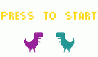 2-Player Dino Run Online Game