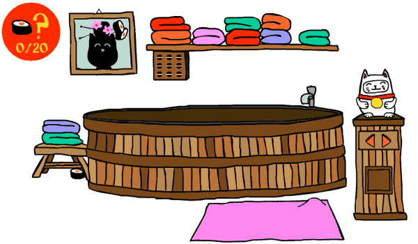 Cat in Japan Hidden Object Puzzle