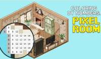 Color by Numbers: Pixel Rooms Online Puzzle Game